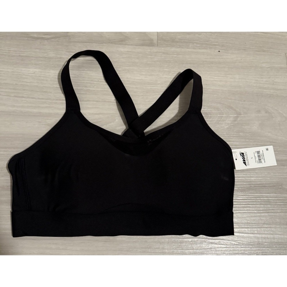 Avia Womens L Black Cross Back bra Sport